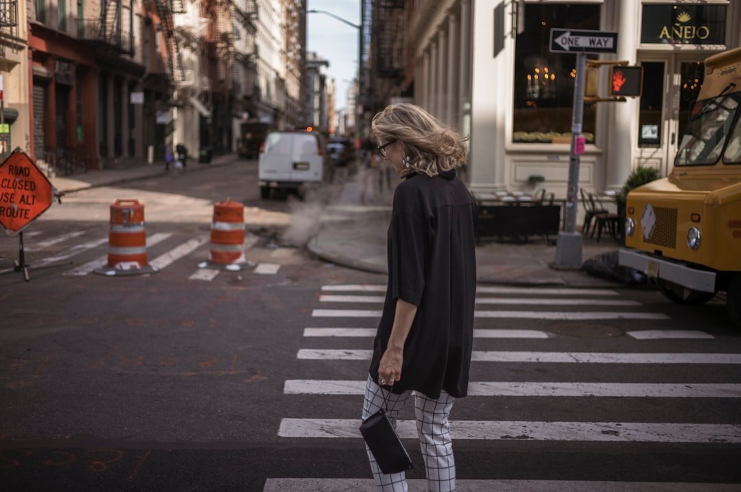 model walking in street style