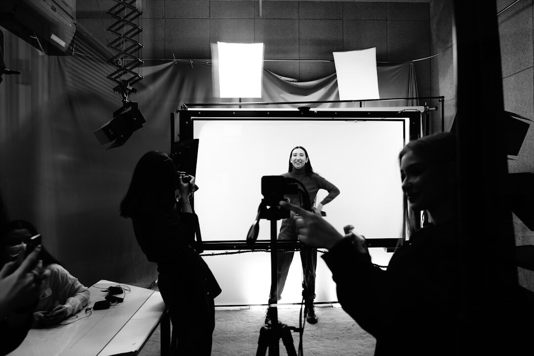 female actress on set